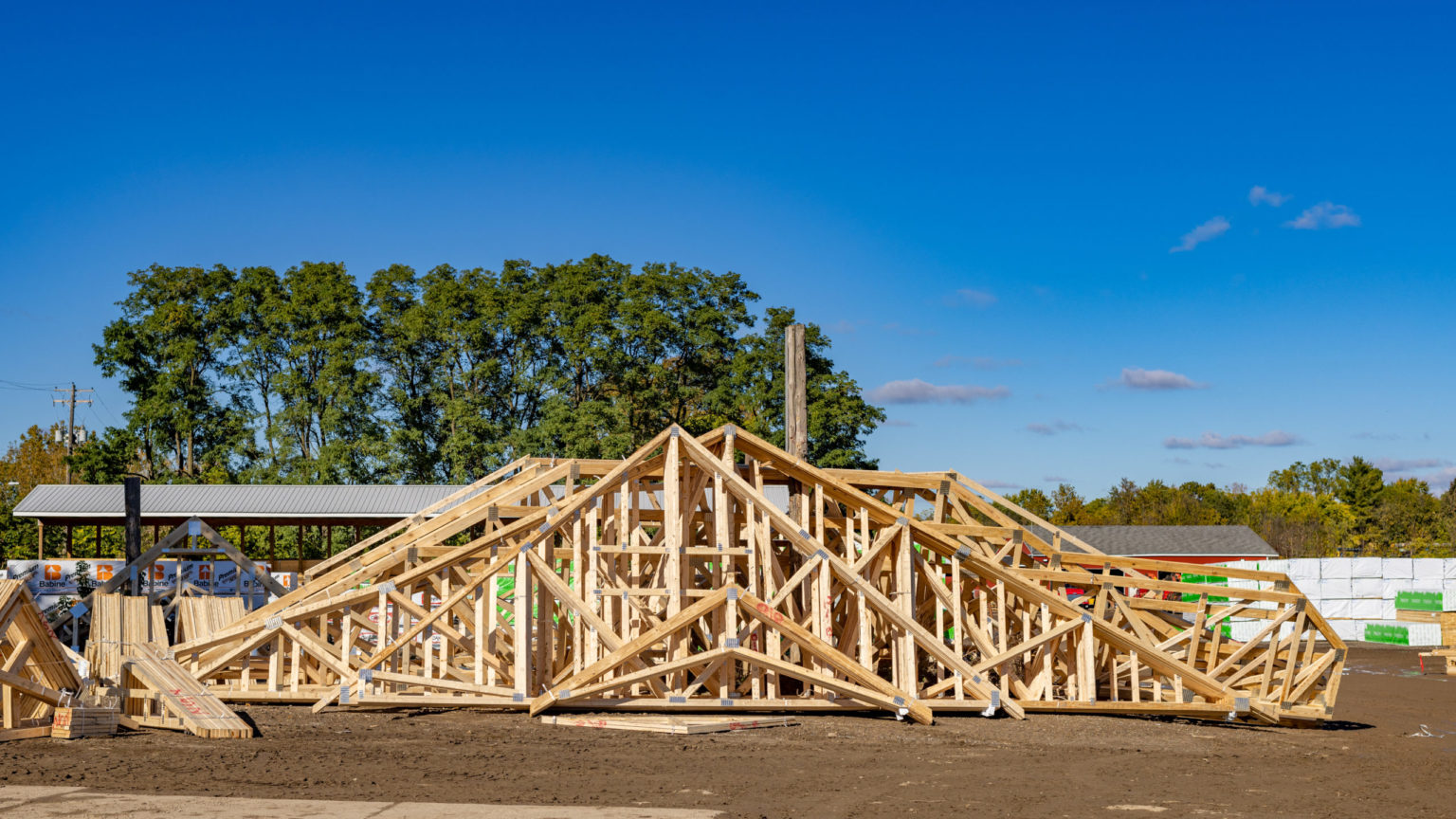 Roof Truss in Yard